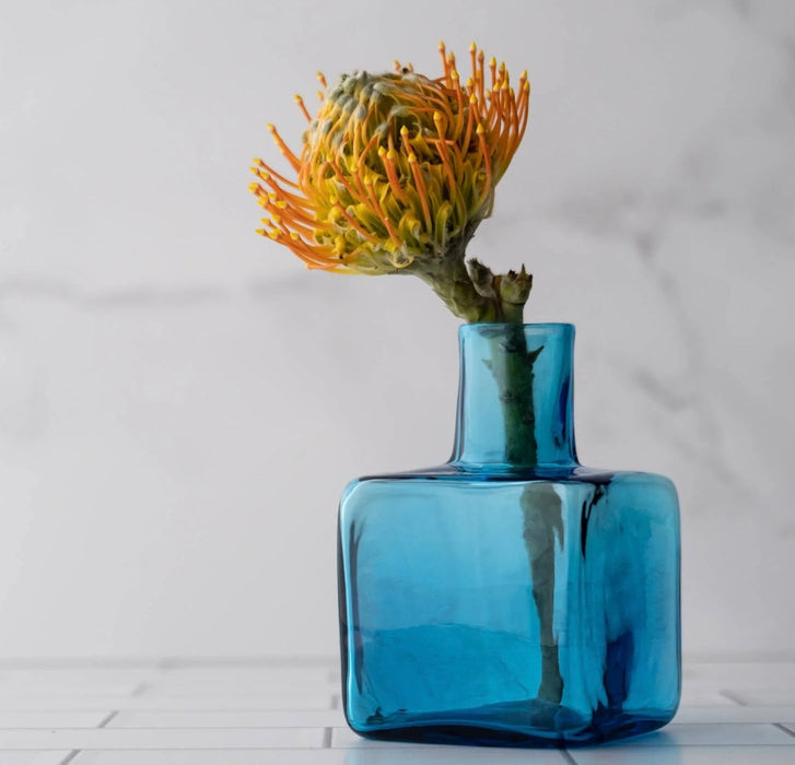 Turquoise Block Bud Vase - The Shops at Mount Vernon
