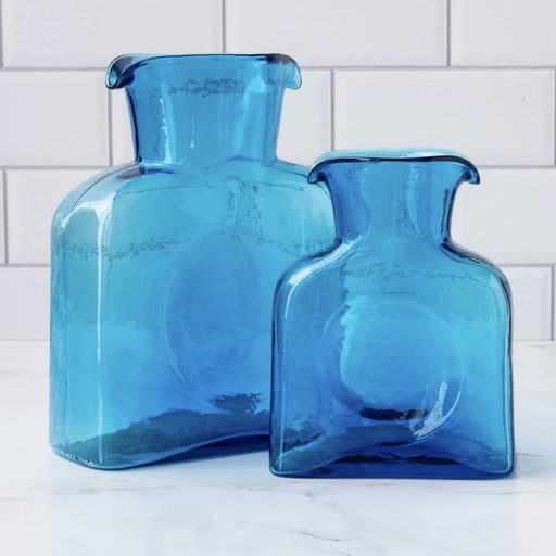 Turquoise Water Bottle - Blenko Water Bottle - The Shops at Mount Vernon