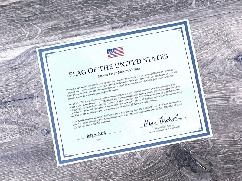 United States Flag Flown Over Mount Vernon - The Shops at Mount Vernon - The Shops at Mount Vernon