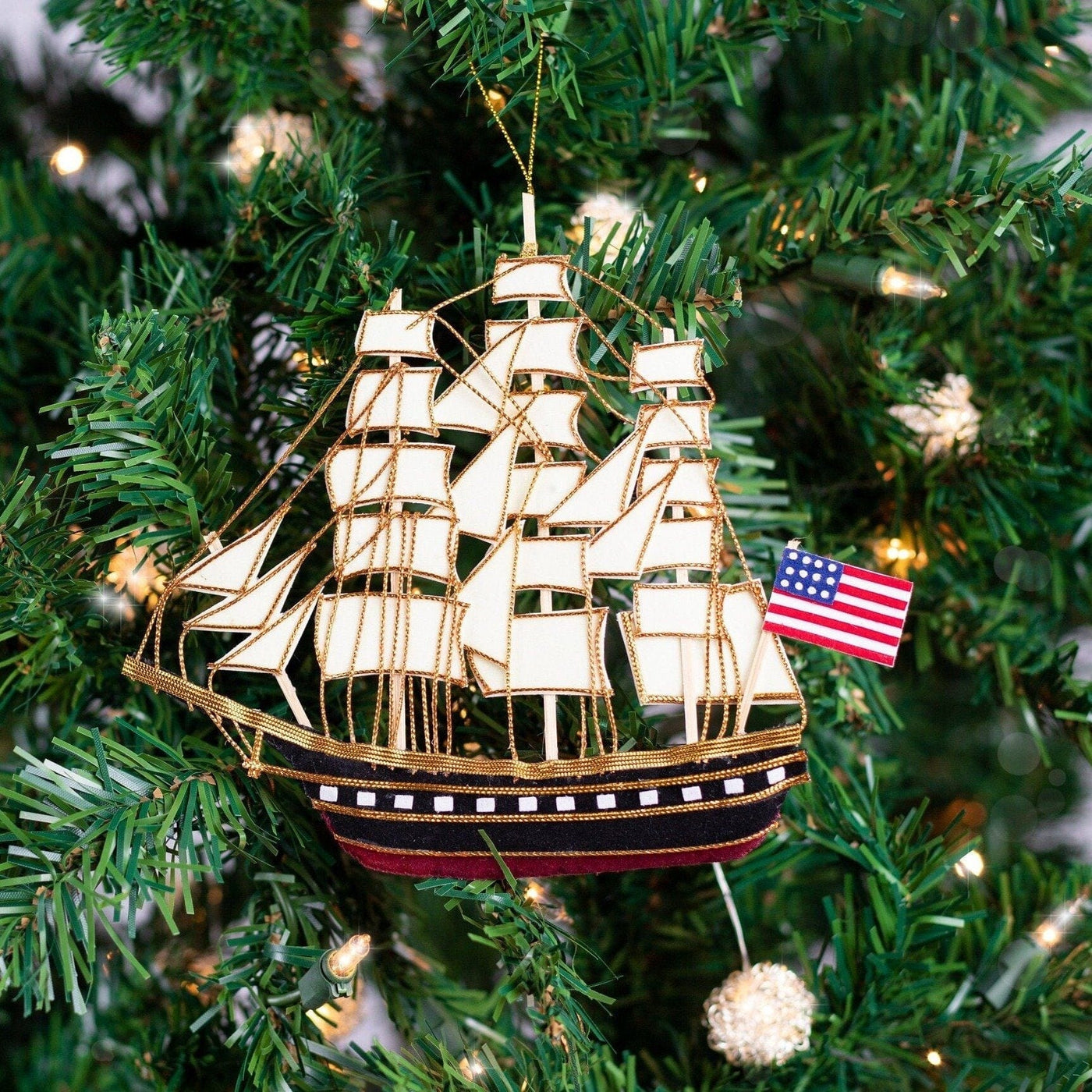 USS Constitution Ship Ornament_ The Shops at Mount Vernon