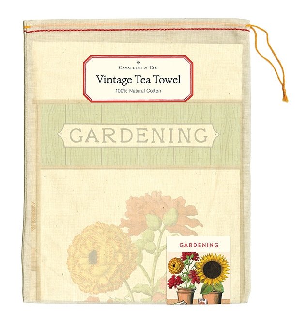 Vintage Gardening Tea Towel - The Shops at Mount Vernon