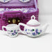 Violet Flowers Mini Porcelain Tea Set - Delton Products - The Shops at Mount Vernon