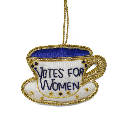 Votes for Women Tea Cup Ornament - ST NICOLAS LTD. - The Shops at Mount Vernon
