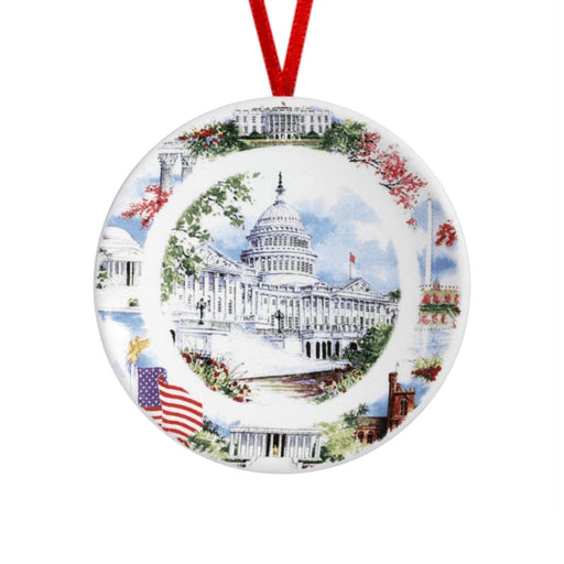 Washington DC Scenes Plate Ornament - DESIGN MASTER ASSOCIATES - The Shops at Mount Vernon