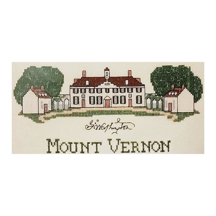 West Front Counted Cross Stitch Kit - The Shops at Mount Vernon - The Shops at Mount Vernon