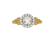 White Topaz Rosecut Ring - The Shops at Mount Vernon