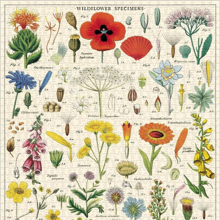 Wildflowers Vintage Puzzle - Cavallini Papers & Co. Inc - The Shops at Mount Vernon
